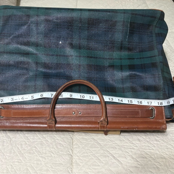 Vintage large Ralph Lauren   Plaid Black watch Boston Carry On Luggage Bag - Picture 15 of 16